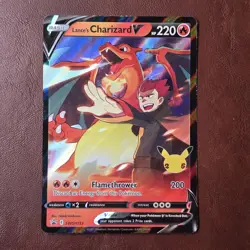 Lance's Charizard V SWSH133 Promo SWSH Black Star Pokemon LP - Image 1