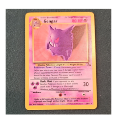 Gengar 20/62 Fossil Non-Holo Rare English 1999 80 HP Stage 2 - Image 1