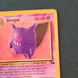 Gengar 20/62 Fossil Non-Holo Rare English 1999 80 HP Stage 2 - Image 4