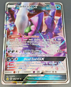 2018 Pokemon Alternate Art Promo 88a/147 Darkrai GX - Image 1