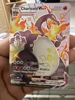 Pokemon TCG Shiny Charizard VMAX Shining Fates SV107/122 Nm/M Condition - Image 1