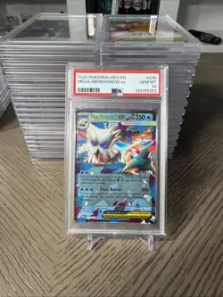 2025 Pokemon Mega Abomasnow EX #036 PSA 10 Gem Mint – Mega Evolution EX - Image 1