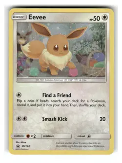 Eevee - (Cosmos Holo) SM184 Holo Promo Sun & Moon Promo Pokemon Lightly Played - Image 1