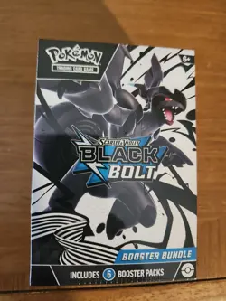 Pokemon Black Bolt Booster Bundle Fastory Sealed Box. 6 Packs! English - Image 1