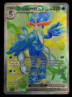 Quaquaval ex 235/193 Ultra Rare Paldea Evolved Pokemon Near Mint - Image 1