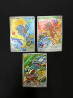 Pokemon First Partner Illustration Collection Series 1 Kanto Gen 1 Starters NM - Image 2