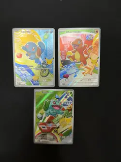 Pokemon First Partner Illustration Collection Series 1 Kanto Gen 1 Starters NM - Image 3