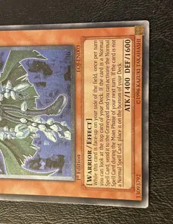 1996 Yu-Gi-Oh TCG Destiny Hero Diamond Dude 1st Edition Ultimate Rare EOJ-IT003 - Image 3