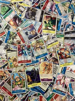 2.5LB Lot of One Piece Mixed Various Assorted Cards CCG TCG Trading Cards - Image 2
