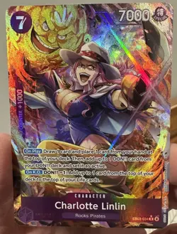 Charlotte Linlin EB03-034 Alt Art - EB03 One Piece Heroines Edition- English NM - Image 1