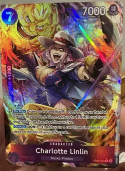 Charlotte Linlin EB03-034 Alt Art - EB03 One Piece Heroines Edition- English NM - Image 2