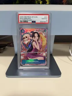 2025 ONE PIECE OP13 051 CARRYING ON HIS WILL BOA HANCOCK ALT ART PSA 10 GEM MINT - Image 1
