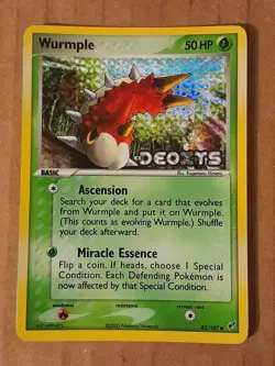 Pokemon Wurmple 82/107 Deoxys Reverse Holo Rare LP See Pictures - Image 1