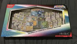Pokemon Prismatic Evolutions Lucario EX and Tyranitar EX Premium Collection - Image 1
