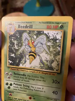 Pokemon Tcg Beedrill 17/102 Base Set Unlimited Non Holo HP - Image 5