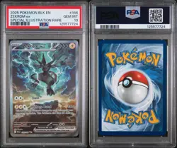 2025 POKEMON BLK EN-BLACK BOLT SPECIAL ILLUSTRATION RARE #166 ZEKROM EX PSA 10 - Image 1