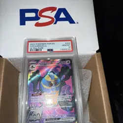 Pokemon Paradox Rift Cofagrigus ex Ultra Rare 224/182 PSA 10 - Image 1