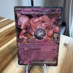 Pokemon TCG Team Rocket’s Mewtwo EX Black Star Promo 2025 SVP205 - Image 1