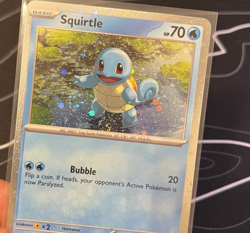 Bulbasaur Charmander Squirtle (151 Promo) *SINGLE SWIRL* COSMIC HOLO Pokemon TCG - Image 4