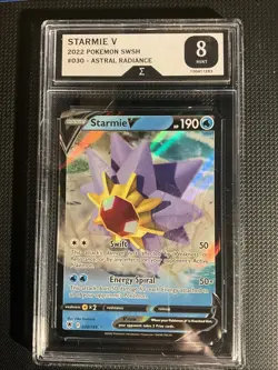 Starmie V Astral Radiance 030/189 Graded Sigma 8 Mint Pokemon THC - Image 1
