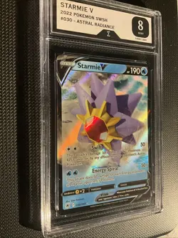 Starmie V Astral Radiance 030/189 Graded Sigma 8 Mint Pokemon THC - Image 4