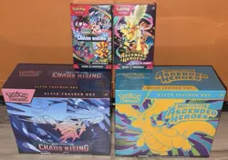 Pokemon TCG Ascended Heroes Chaos Rising ETB Two Booster Bundles Lot Of 4 New! - Image 1