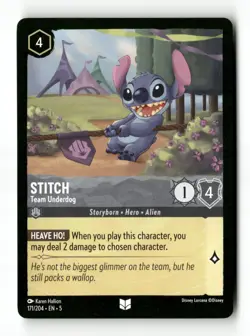 Stitch - Team Underdog Uncommon Shimmering Skies 171/204 NM Pokemon NM - Image 1