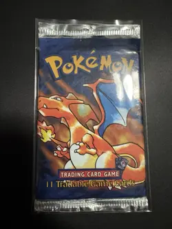 1999 Pokemon Base Set (Shadowless) Booster Pack (Charizard) Factory Sealed! - Image 1