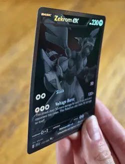 Zekrom EX 172/086 Black bolt & White flare Full Art Holo Ultra Rare English - Image 5