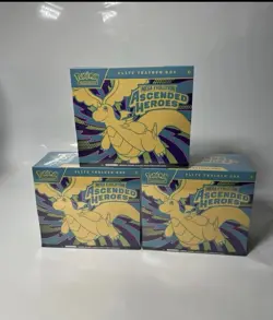 Pokemon Mega Evolutions Ascended Heroes ETB Elite Trainer Box Lot Of 3 - Image 1