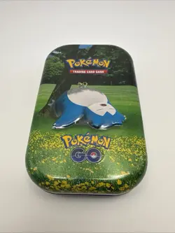 Pokemon Snorlax Tin Pokemon GO TCG Collectible Card Storage Case 2022 (EMPTY) - Image 1