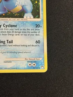 Feraligatr 8/123 Holo Rare Mysterious Treasures Pokemon Holo Bleed Error - Image 4