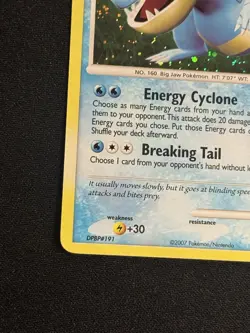Feraligatr 8/123 Holo Rare Mysterious Treasures Pokemon Holo Bleed Error - Image 5