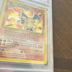 1999 Pokemon TCG Base Set Charizard PSA 3 Holo Rare 4/102 Age 6+ - Image 4