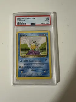 Pokemon TCG Squirtle Base Set 2 Common Card 93/130 PSA 9 - Image 1