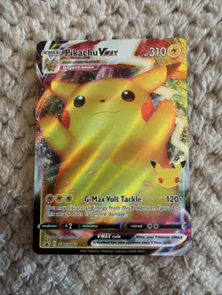 Pikachu VMAX SWSH062 Celebrations 25th Anniversary Promo Pokemon Card 2021 NM - Image 1