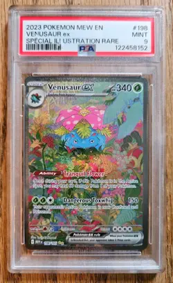 Pokemon TCG Venusaur EX Scarlet & Violet 151 Card 198/165 PSA 9 - Image 1
