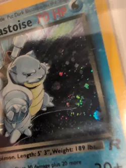 Pokemon Rocket Dark Blastoise Holo With Swirl PSA 5 - Image 4