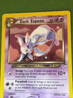 Pokemon TCG Dark Espeon 4/105 Neo Destiny HOLO Unlimited Card MP - Image 4