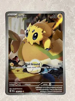 Pokemon TCG Scarlet & Violet Paradox Rift Joltik Illustration Rare 196/182 - NM - Image 1