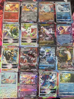 Pokemon 16 Card Lot nm V Max Mega Amazing Ex HOLO Rare Hits Only F5 - Image 1