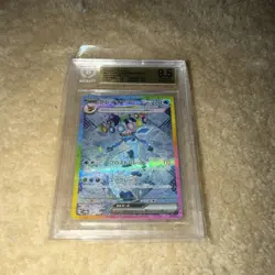 Beckett 9.5 Glaceon ex Full Art Special Art Rare SV8a Pokemon Card - Image 1