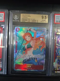 2022 ONE PIECE JAPANESE OP01-ROMANCE DAWN ALTERNATE ART #016 NAMI BECKETT 9.5 - Image 1