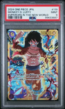 2024 One Piece Japanese Monkey D. Luffy OP09/119 JP PSA9 - Image 1