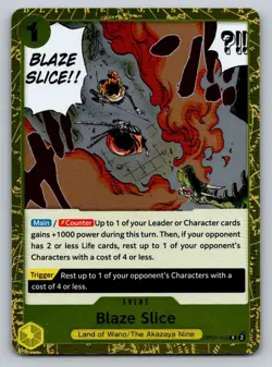 Blaze Slice OP07-116 One Piece FOIL Card - Image 1