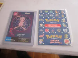 Mew Poketrivia Card #151 Pokemon Mewtwo Strikes Back 1999 Burger King - Image 1
