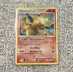 Pokemon Charizard 1/99 Arceus Holo Rare 140HP Fire Wing Burning Tail Card - Image 1