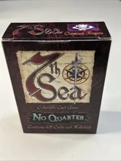 AEG 7th Sea CCG No Quarter The Crimson Rogers 65 Cards Starter Set Deck Rules - Image 2