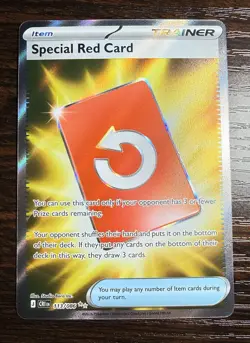 Special Red Card 113/086 Holo Full Art Chaos Rising CR1 Pokemon TCG Card - Image 2