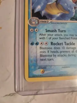 BLASTOISE 1/17 HOLO POP SERIES 3 Nice Shape 2006 Pokemon Rare - Image 3